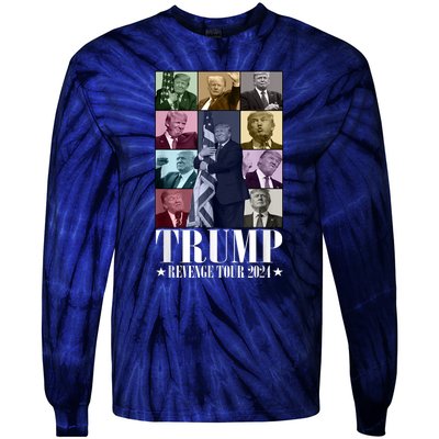 Donald Trump The Revenge 2024 Eras Funny Tie-Dye Long Sleeve Shirt