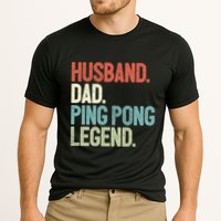 Dad Table Tennis Husband Ping Pong Father Pingpong Funny Gift Cooling Performance Crew T-Shirt