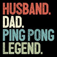 Dad Table Tennis Husband Ping Pong Father Pingpong Funny Gift Cooling Performance Crew T-Shirt