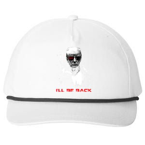 Donald Trump Terminator I'll Be Back 2024 Hilarious Snapback Five-Panel Rope Hat