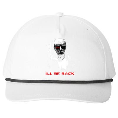 Donald Trump Terminator I'll Be Back 2024 Hilarious Snapback Five-Panel Rope Hat