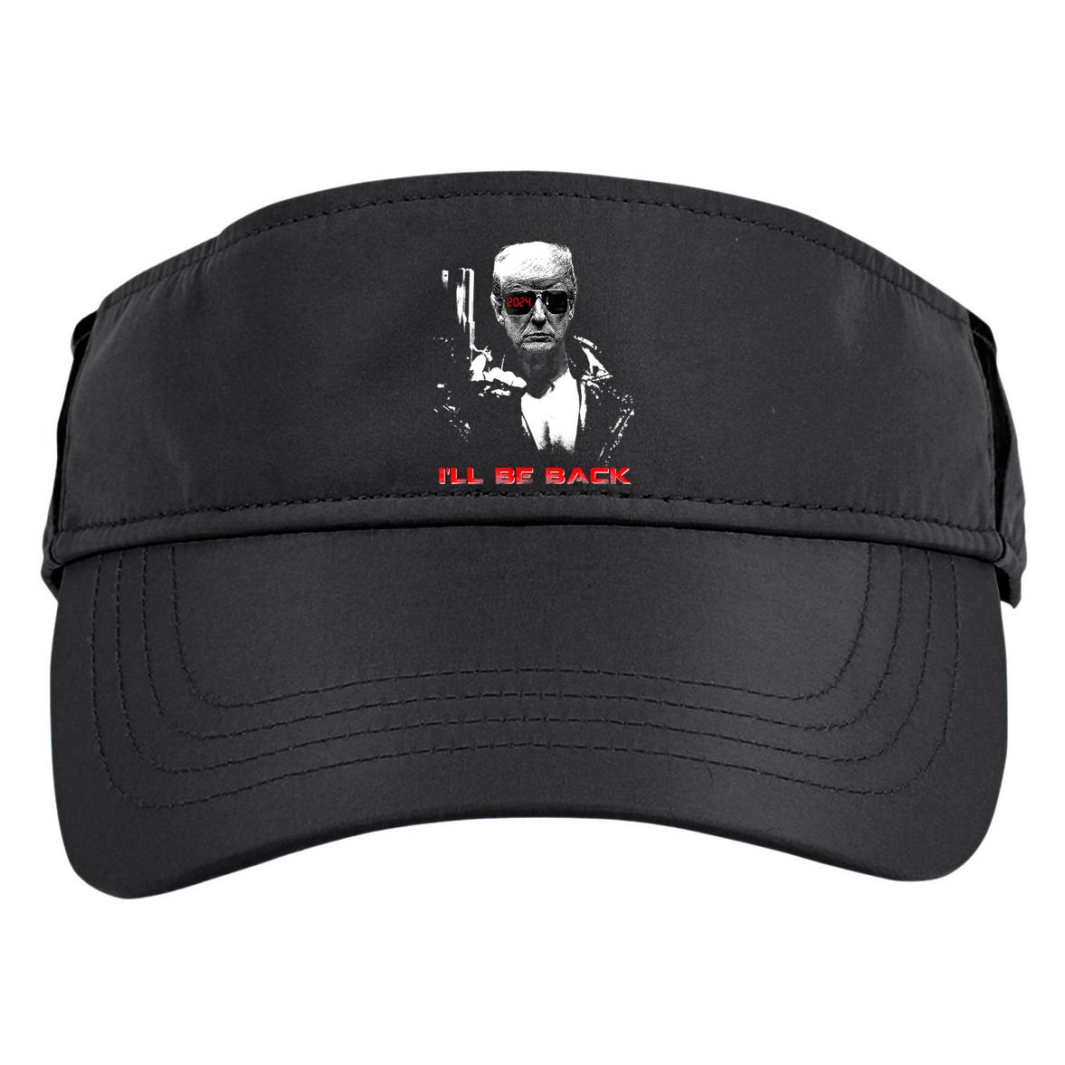 Donald Trump Terminator I'll Be Back 2024 Hilarious Adult Drive Performance Visor