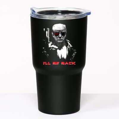 Donald Trump Terminator I'll Be Back 2024 Hilarious Tumbler