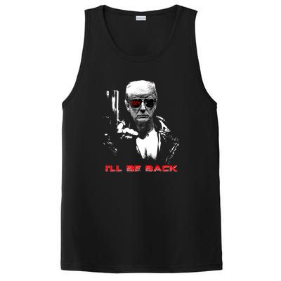 Donald Trump Terminator I'll Be Back 2024 Hilarious PosiCharge Competitor Tank