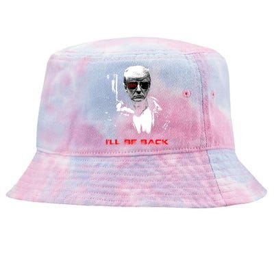 Donald Trump Terminator I'll Be Back 2024 Hilarious Tie-Dyed Bucket Hat