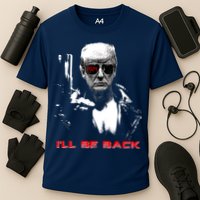 Donald Trump Terminator I'll Be Back 2024 Hilarious Cooling Performance Crew T-Shirt