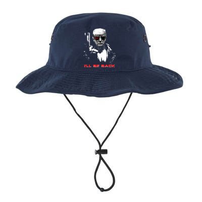 Donald Trump Terminator I'll Be Back 2024 Hilarious Legacy Cool Fit Booney Bucket Hat