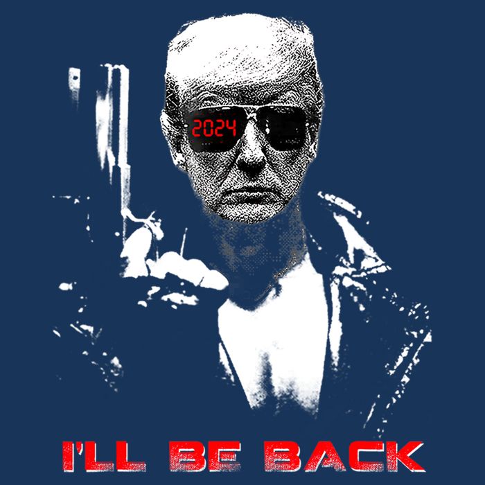 Donald Trump Terminator I'll Be Back 2024 Hilarious 16 in Basic Backpack