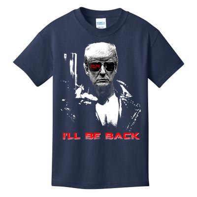 Donald Trump Terminator I'll Be Back 2024 Hilarious Kids T-Shirt
