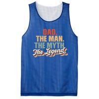 Dad The The Myth The Legend Retro Fathers Day Gift Mesh Reversible Basketball Jersey Tank