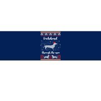 Dachshund Through The Snow Christmas Gift Bumper Sticker