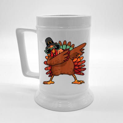 Dabbing Turkey Thanksgiving Day Pilgrim Funny Dab Beer Stein