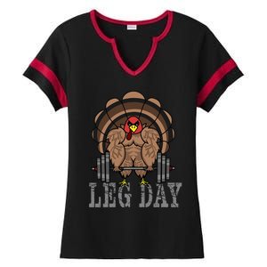 Deadlifting Turkey Thanksgiving Leg Day Deadlift Ladies Halftime Notch Neck Tee