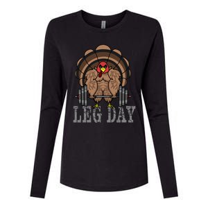 Deadlifting Turkey Thanksgiving Leg Day Deadlift Womens Cotton Relaxed Long Sleeve T-Shirt