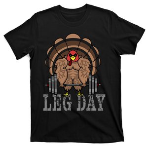 Deadlifting Turkey Thanksgiving Leg Day Deadlift T-Shirt