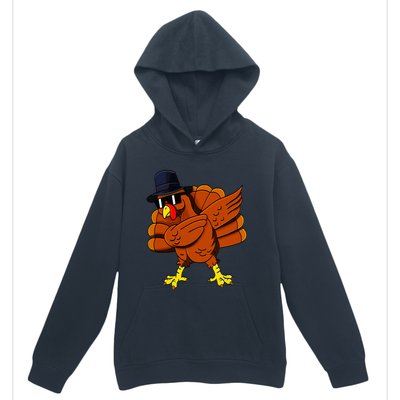 Dabbing Turkey Thanksgiving Pilgrim Funny Dab Urban Pullover Hoodie