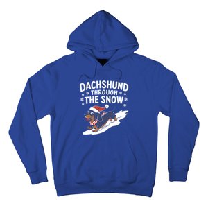 Dachshund Through The Snow Wiener Dog Christmas Xmas Dog Gift Hoodie