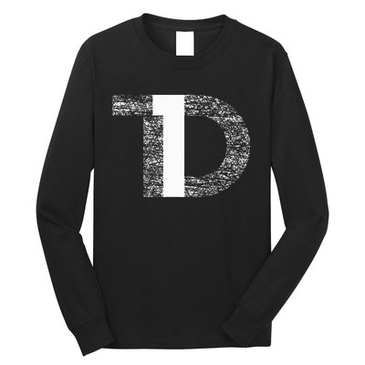 Distressed T1D Type One Diabetes Awareness Long Sleeve Shirt