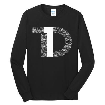 Distressed T1D Type One Diabetes Awareness Tall Long Sleeve T-Shirt