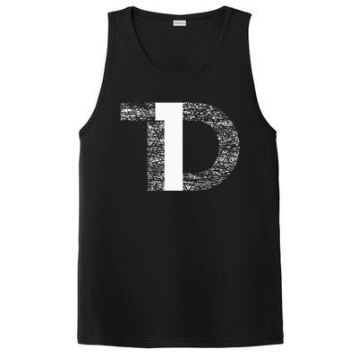 Distressed T1D Type One Diabetes Awareness PosiCharge Competitor Tank