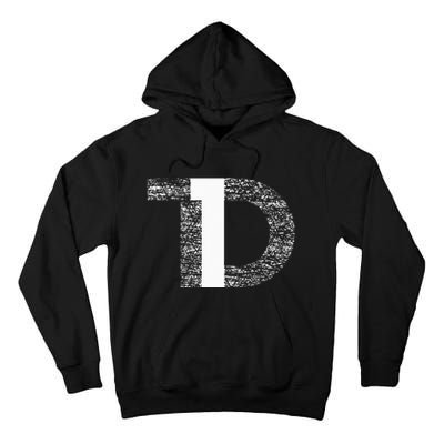 Distressed T1D Type One Diabetes Awareness Tall Hoodie