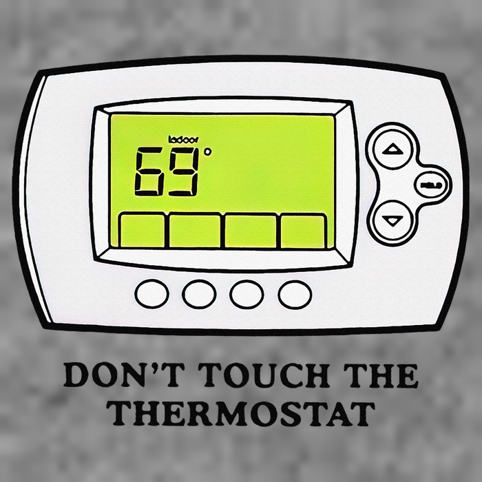 Don’t Touch The Thermostat Funny 7-Panel Snapback Hat