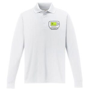 Don’t Touch The Thermostat Funny Performance Long Sleeve Polo