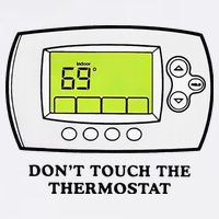 Don’t Touch The Thermostat Funny Flat Bill Trucker Hat