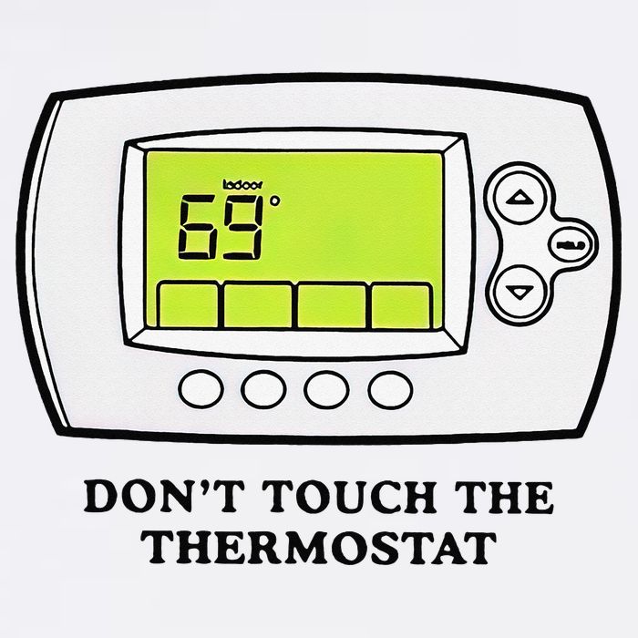 Don’t Touch The Thermostat Funny Flat Bill Trucker Hat