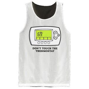 Don’t Touch The Thermostat Funny Mesh Reversible Basketball Jersey Tank