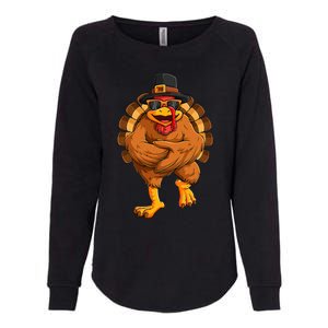 dancing turkey thanksgiving day  funny dance  Womens California Wash Sweatshirt