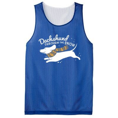 Dachshund Through The Snow Awesome Dachshund Christmas Gift Mesh Reversible Basketball Jersey Tank