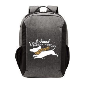 Dachshund Through The Snow Awesome Dachshund Christmas Gift Vector Backpack