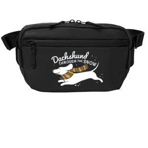 Dachshund Through The Snow Awesome Dachshund Christmas Gift Crossbody Pack