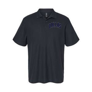 Dallas Texas TX Varsity Style Navy Softstyle Adult Sport Polo