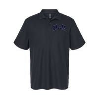 Dallas Texas TX Varsity Style Navy Softstyle Adult Sport Polo