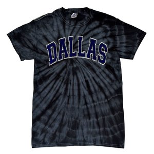 Dallas Texas TX Varsity Style Navy Tie-Dye T-Shirt