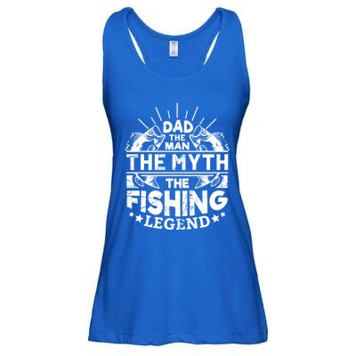 Dad The The Myth The Fishing Legend Gift Ladies Essential Flowy Tank