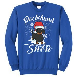 Daschund Through The Snow Dog Lovers Festive Great Gift Sweatshirt