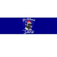 Daschund Through The Snow Dog Lovers Festive Great Gift Bumper Sticker