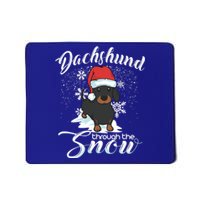 Daschund Through The Snow Dog Lovers Festive Great Gift Mousepad