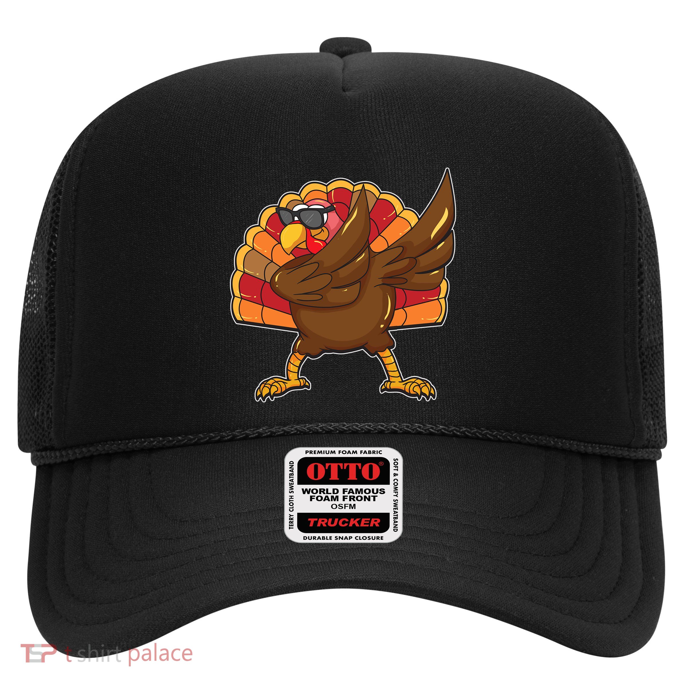 Dabbing Turkey Thanksgiving Cool Gift Trucker Hat