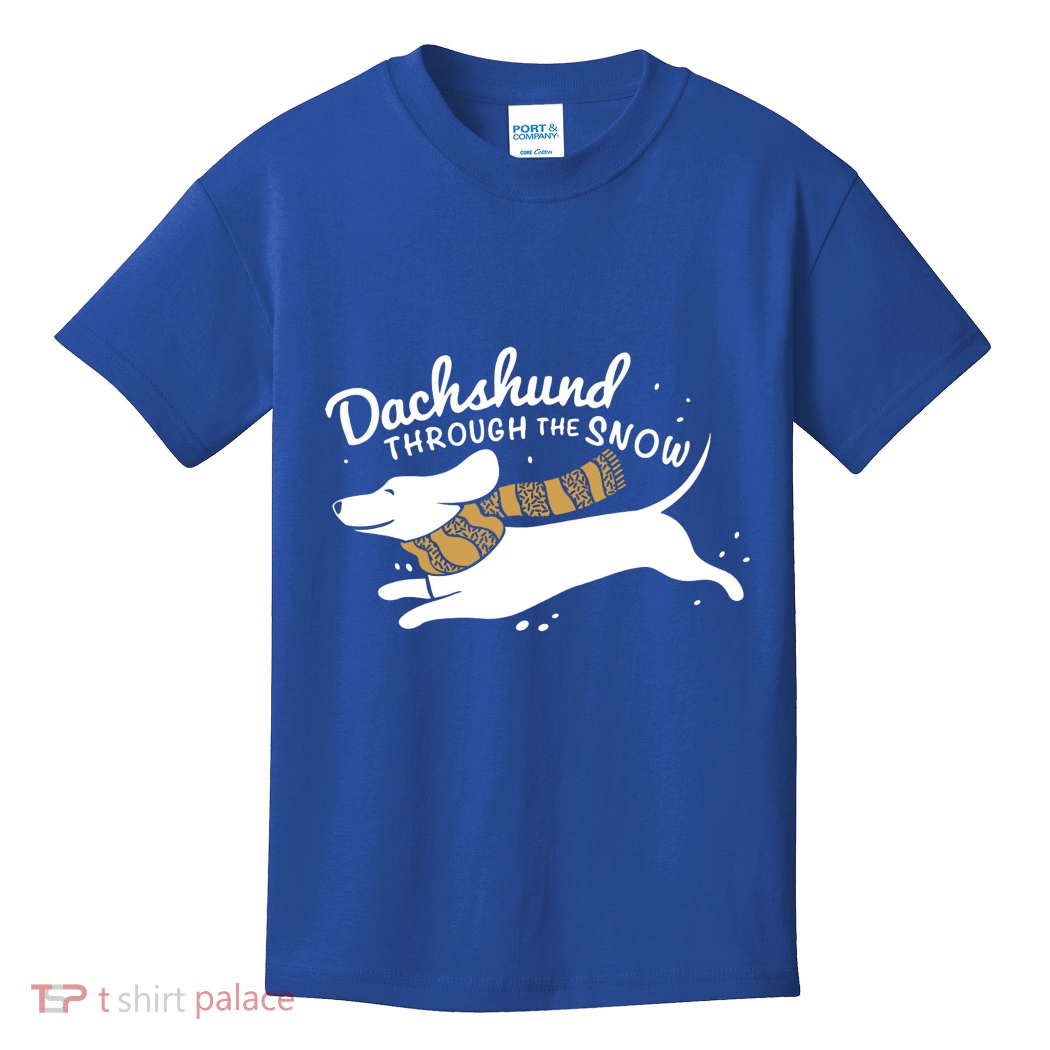 Dachshund Through The Snow Awesome Dachshund Christmas Gift Kids T-Shirt