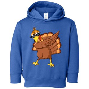 Dabbing Turkey Thanksgiving Day Celebration Pilgrim Turkey Funny Gift Toddler Hoodie