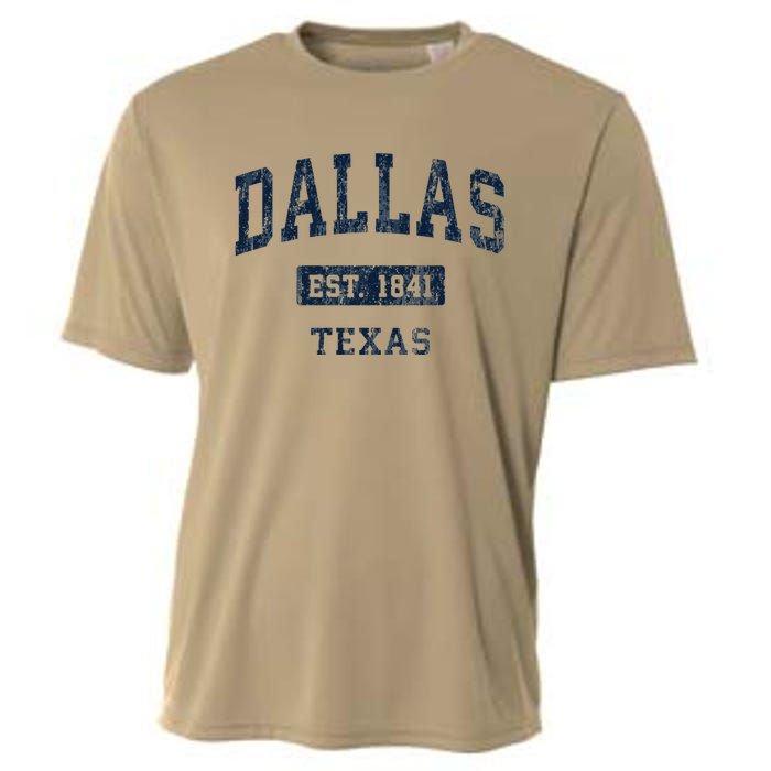 Dallas Texas Tx Vintage Established Cooling Performance Crew T-Shirt