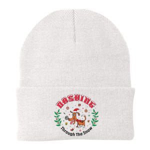 Dashing Through The Snow Cute Dog Christmas Xmas Knit Cap Winter Beanie