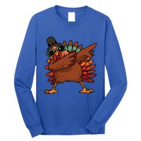 Dabbing Turkey Thanksgiving Day Pilgrim Funny Dab Gift Long Sleeve Shirt