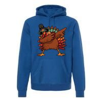 Dabbing Turkey Thanksgiving Day Pilgrim Funny Dab Gift Premium Hoodie