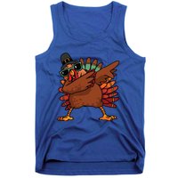 Dabbing Turkey Thanksgiving Day Pilgrim Funny Dab Gift Tank Top