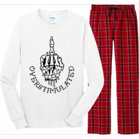 DonT Talk To Me When IM Overstimulated Skeleton Halloween Long Sleeve Pajama Set